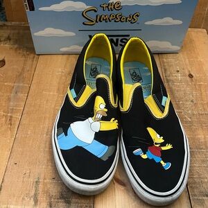 The Simpsons Homer/Bart Classic Slip-on Vans